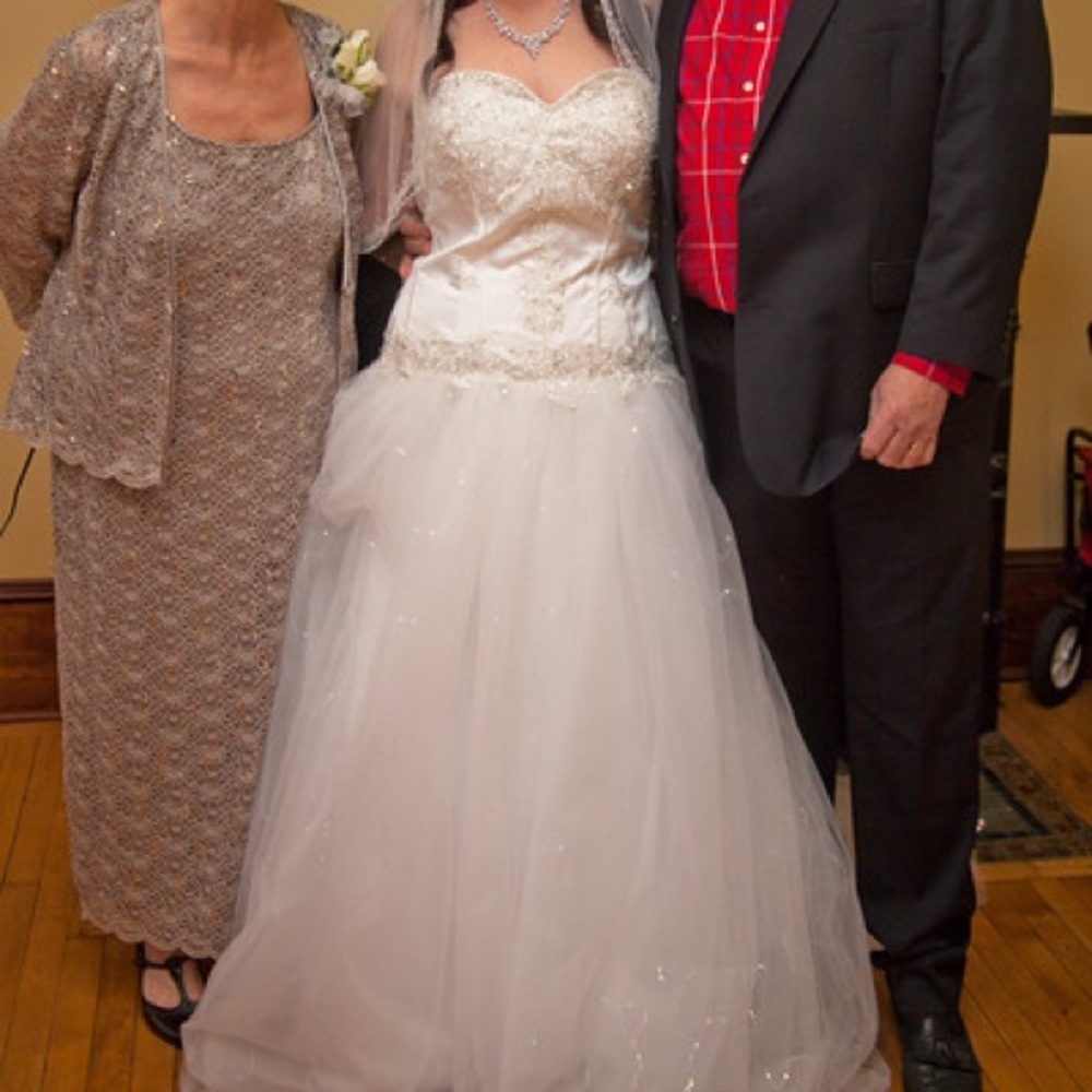 Sequined wedding dress